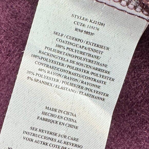 Kut from the Kloth Rayon Blend Vegan Leather Moto Jacket Women's Size Medium - Picture 6 of 7